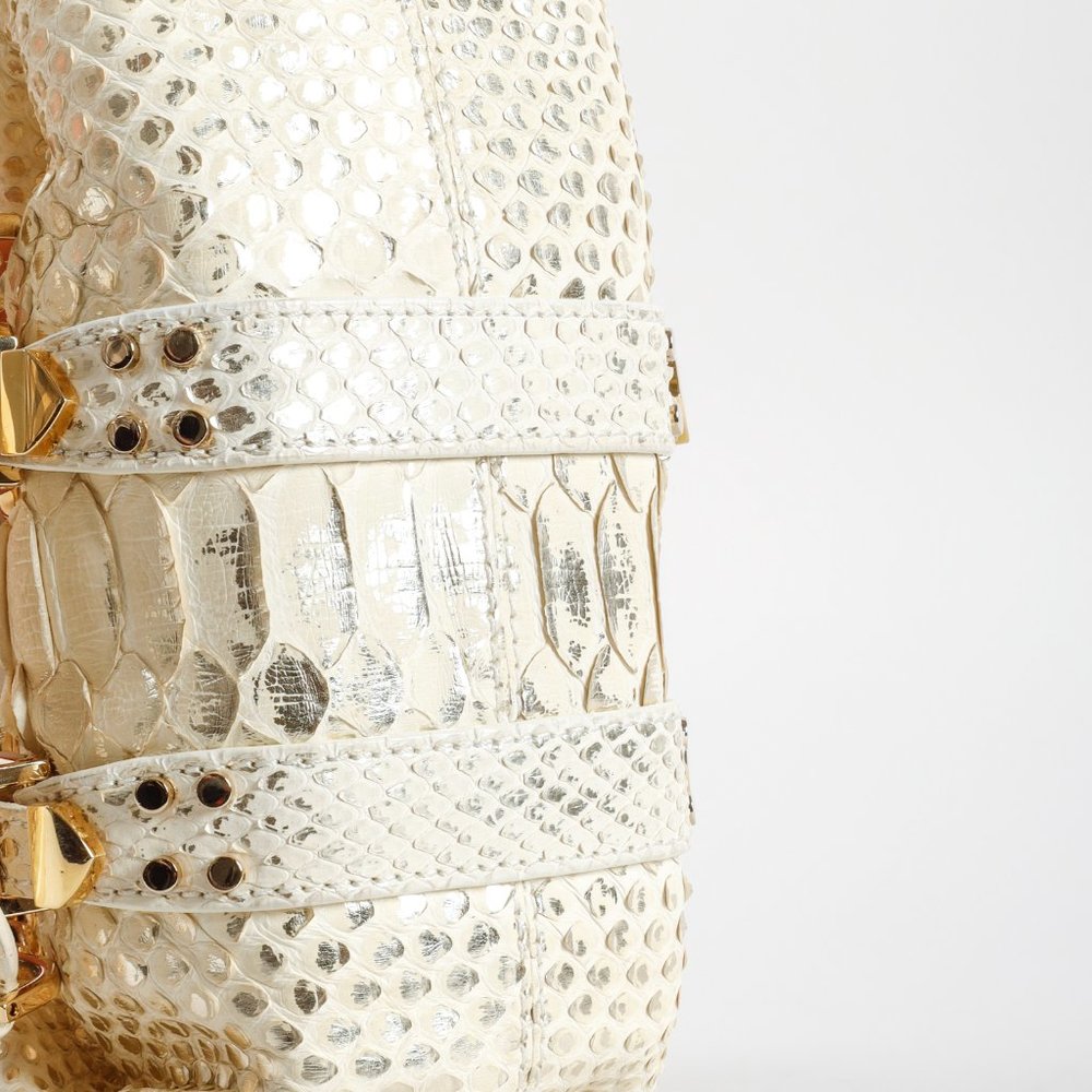 Versace Madonna Frame White Snake Mini Bag - Picture 3 of 11